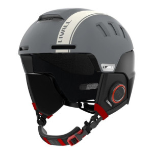 Livall RS1 Kask Narciarski Snowboardowy Szary - Bluetooth