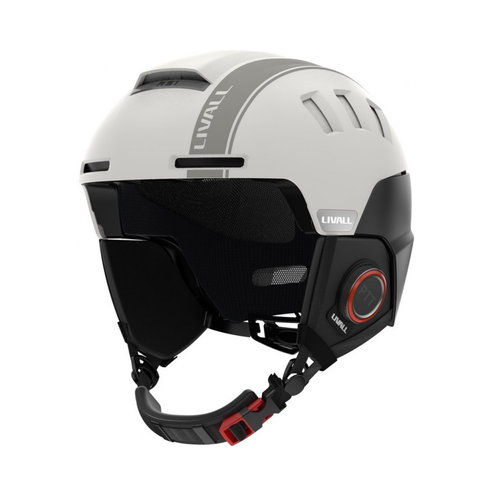 Livall RS1 Kask Narciarski Snowboardowy Biały - Bluetooth