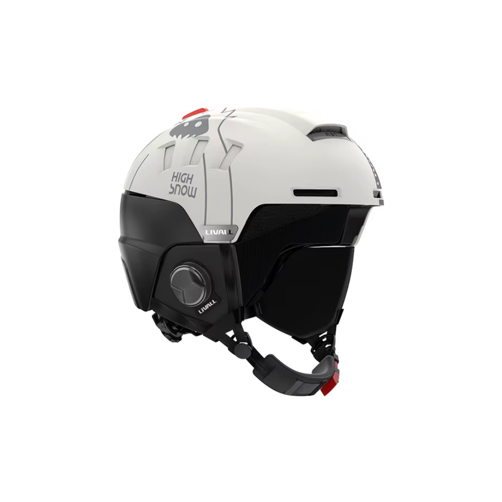 Livall RS1 High Snow - Kask Narciarski Snowboardowy Biały Bluetooth