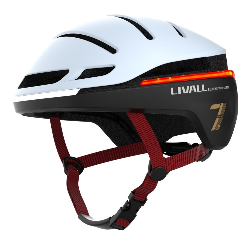 Livall EVO21 Kask Rowerowy Biały